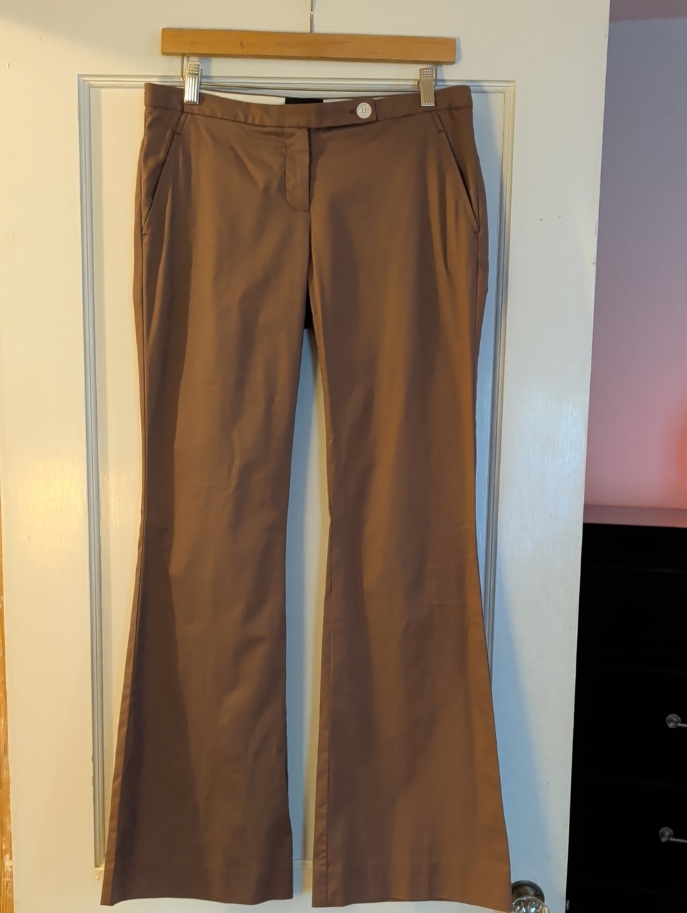 The Limited Brown Drew Fit Flare Pants, Sz 4R